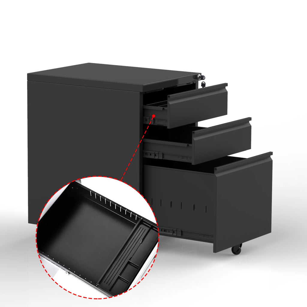 Metal 3 Drawer File Cabinet for Legal Or Letter Files E82934