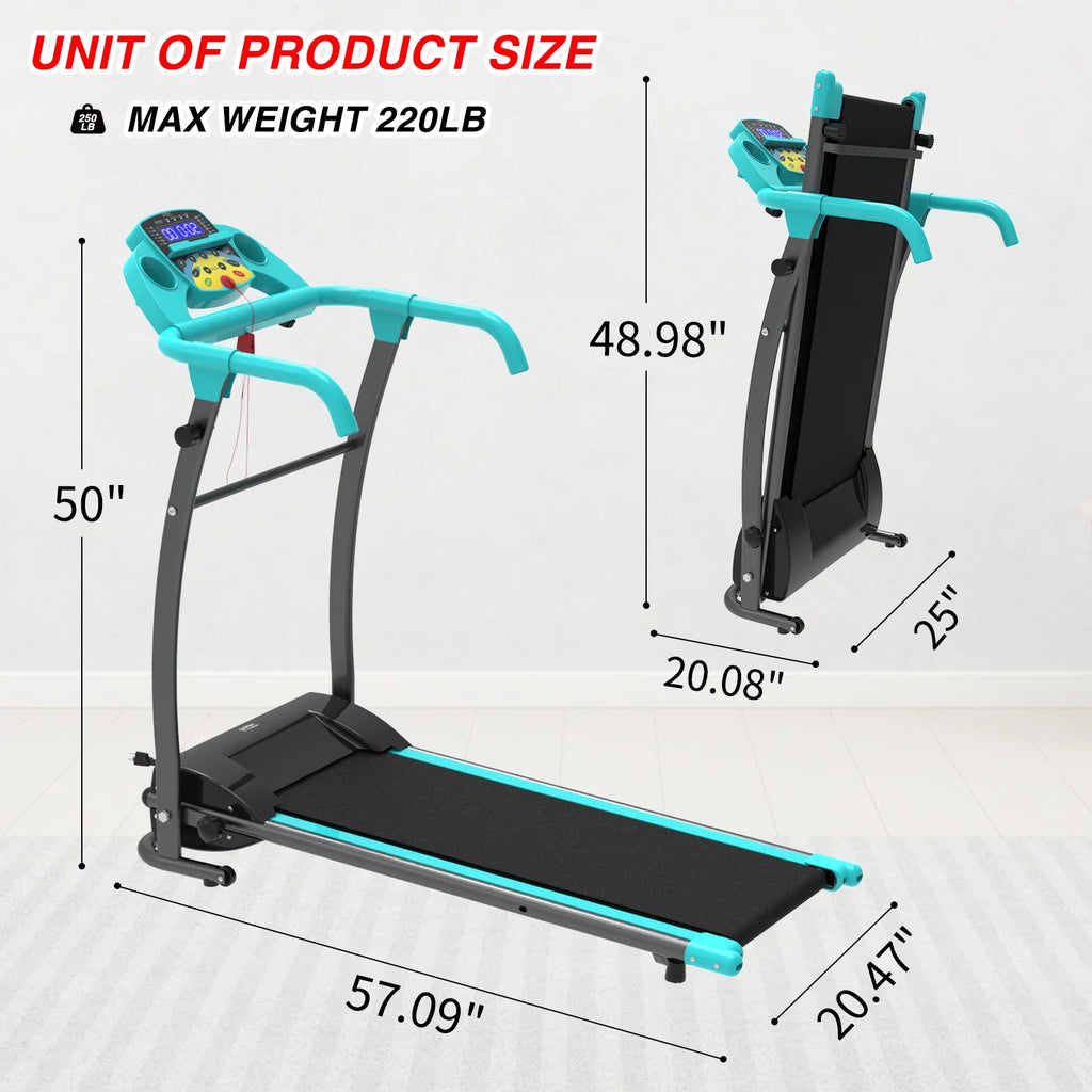 1000W Portable Foldable Treadmill T197