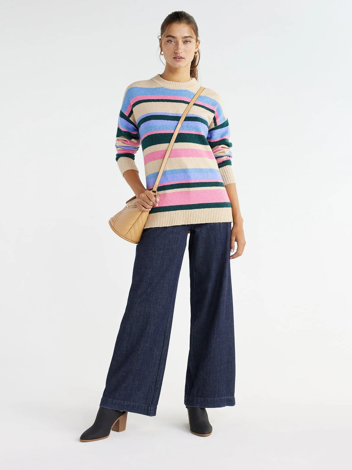 High Rise Wide Leg Trouser Jeans J8215
