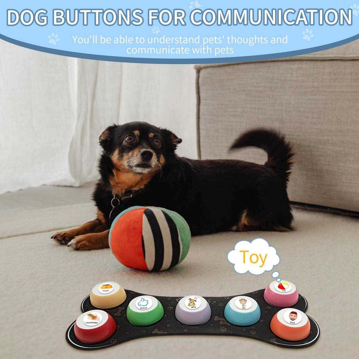 7 Dog Talking Button Set X216
