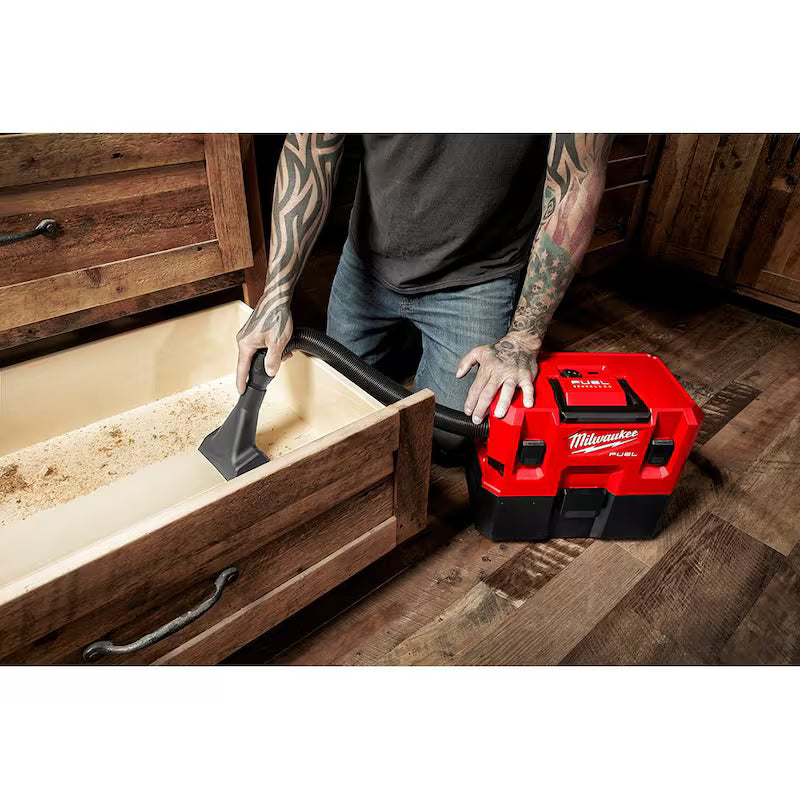 12-Volt Cordless 1.6 Gal. Wet/Dry Vacuum with 3.0 Ah Batteries R9078