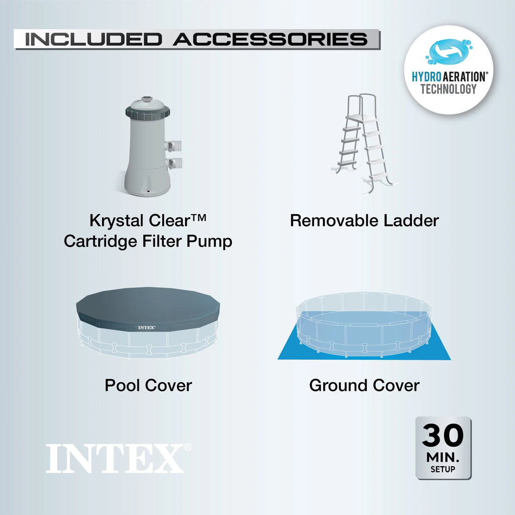 20ft x 52in Above Ground Swimming Pool Set with Filter Pump J728879