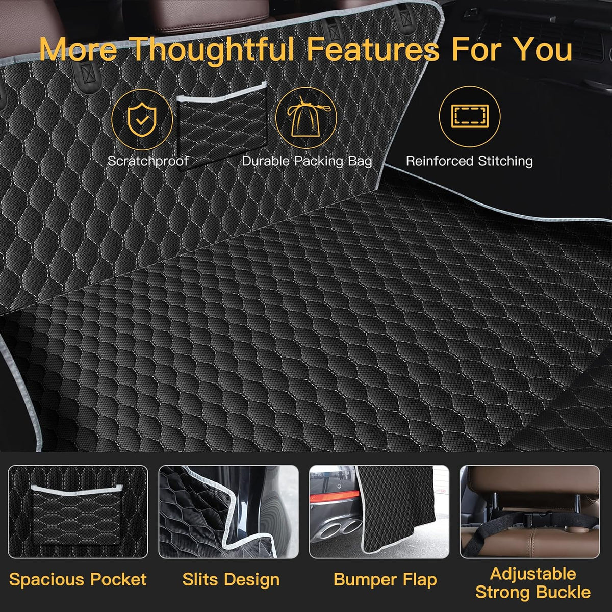 Black Water Resistant SUV Cargo Liner Y484519