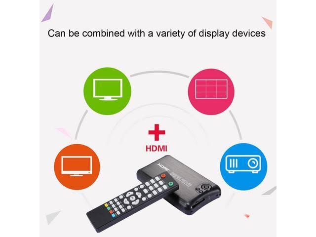 1080p Full HD Aluminum Shell Media Player with Remote Control & HDMI Interface D115926