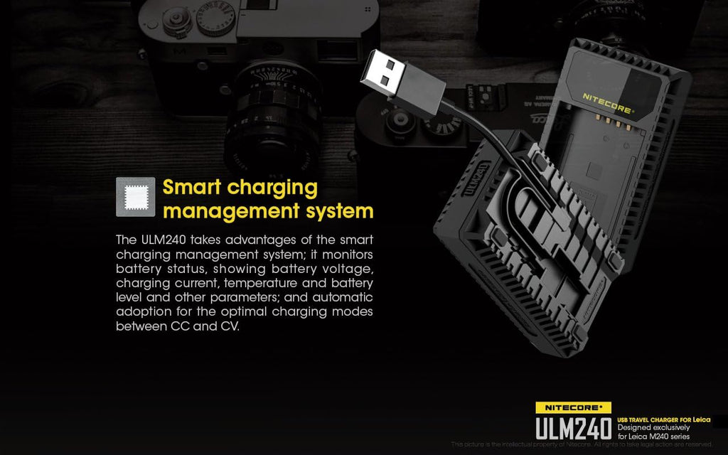 USB Charger for Leica BP-SCL2 Batteries N374319