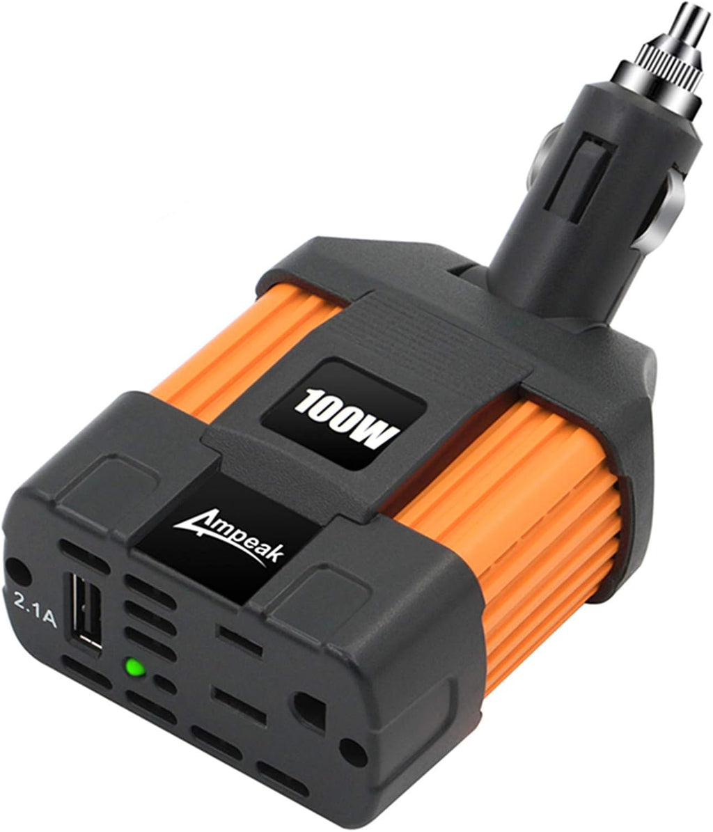 750W Power Inverter 12V DC to 110V AC Converter with Dual USB Dual AC Outlets T3374
