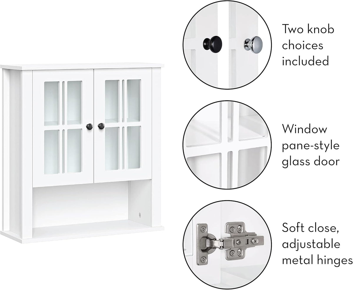 White Two Door Wall Cabinet Y582200