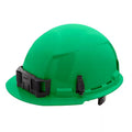 Green Type 1 Class E Front Brim Non-Vented Hard Hat 5-Pack W6915