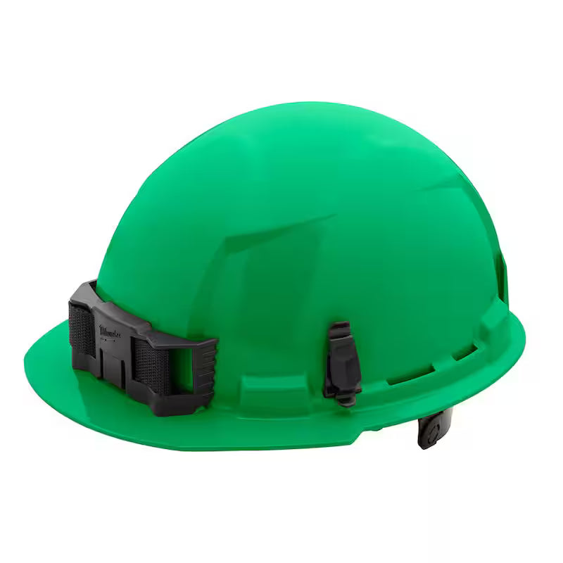 Green Type 1 Class E Front Brim Non-Vented Hard Hat 5-Pack W6915