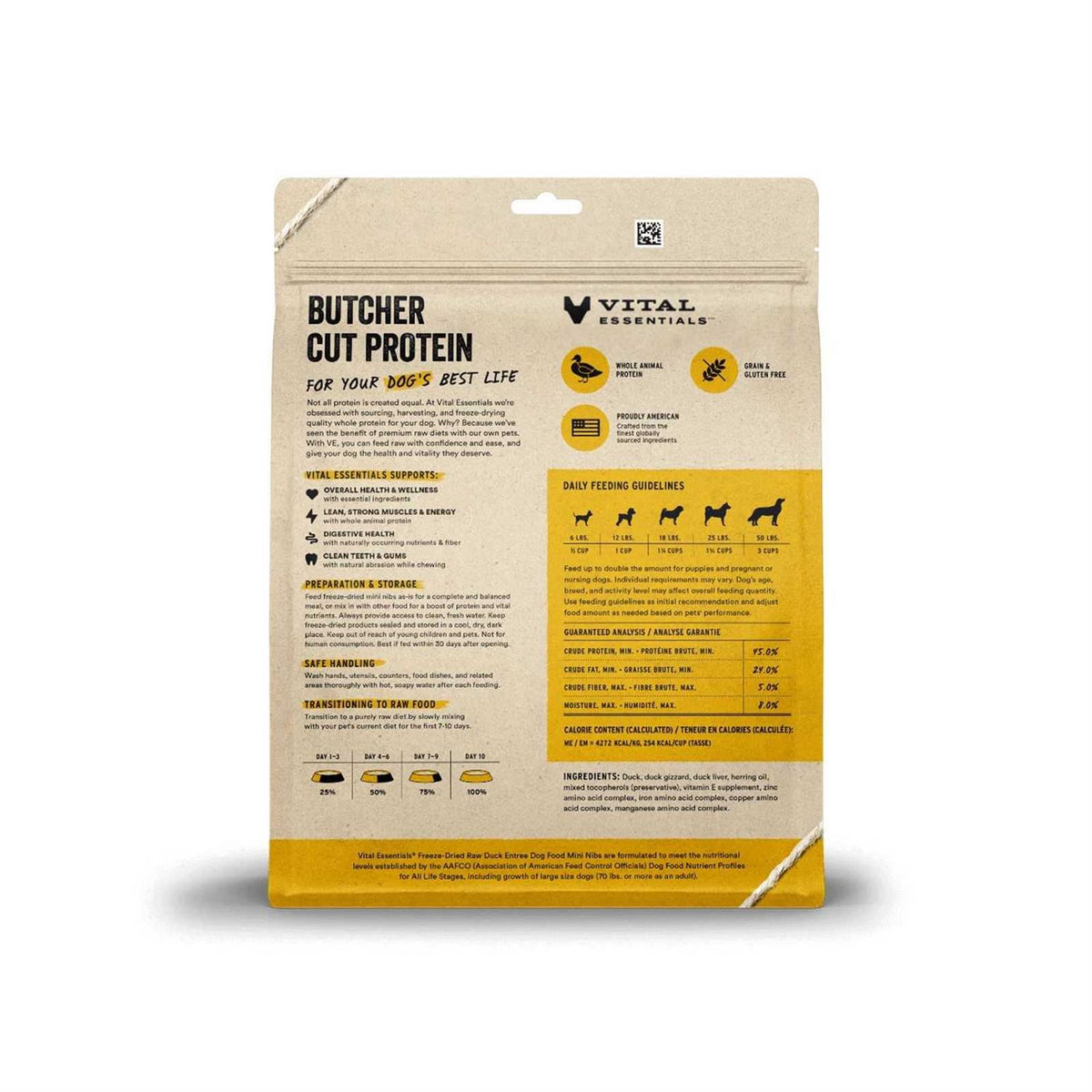 Freeze-Dried Raw Duck Dog Food K3556