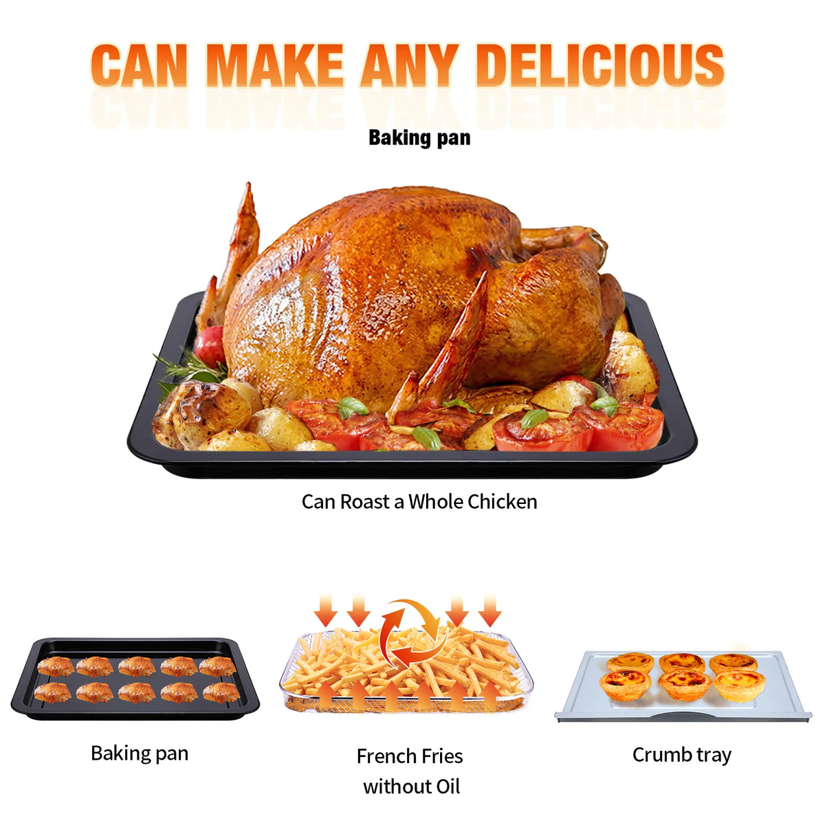 10QT Air Fryer Toaster Oven Convection Rotisserie Dehydrator Z92039