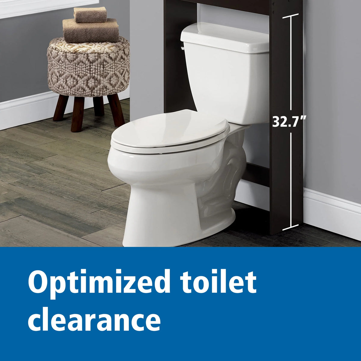 White 3-Shelf Bathroom Space Saver I7904