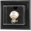 Black Framed Wall-Mounted Baseball Display Case J819794