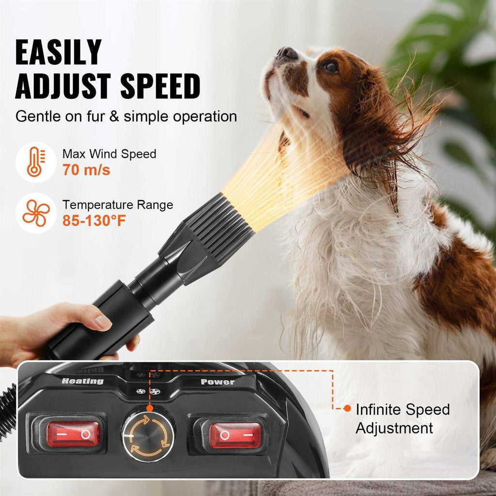 2000-Watt Pet Grooming Dryer with 4 Nozzles R8707
