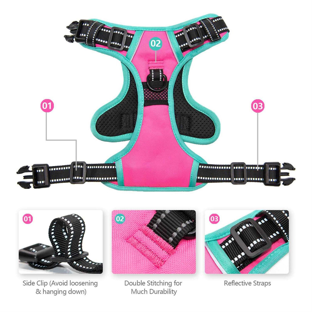 No Pull Reflective Dog Harness with Handle V926