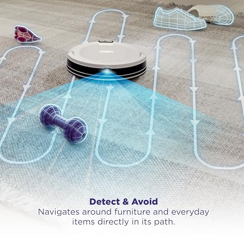 Robot Vacuum and Self-Empty Base with Bagless 60-Day Capacity, Grey F58544
