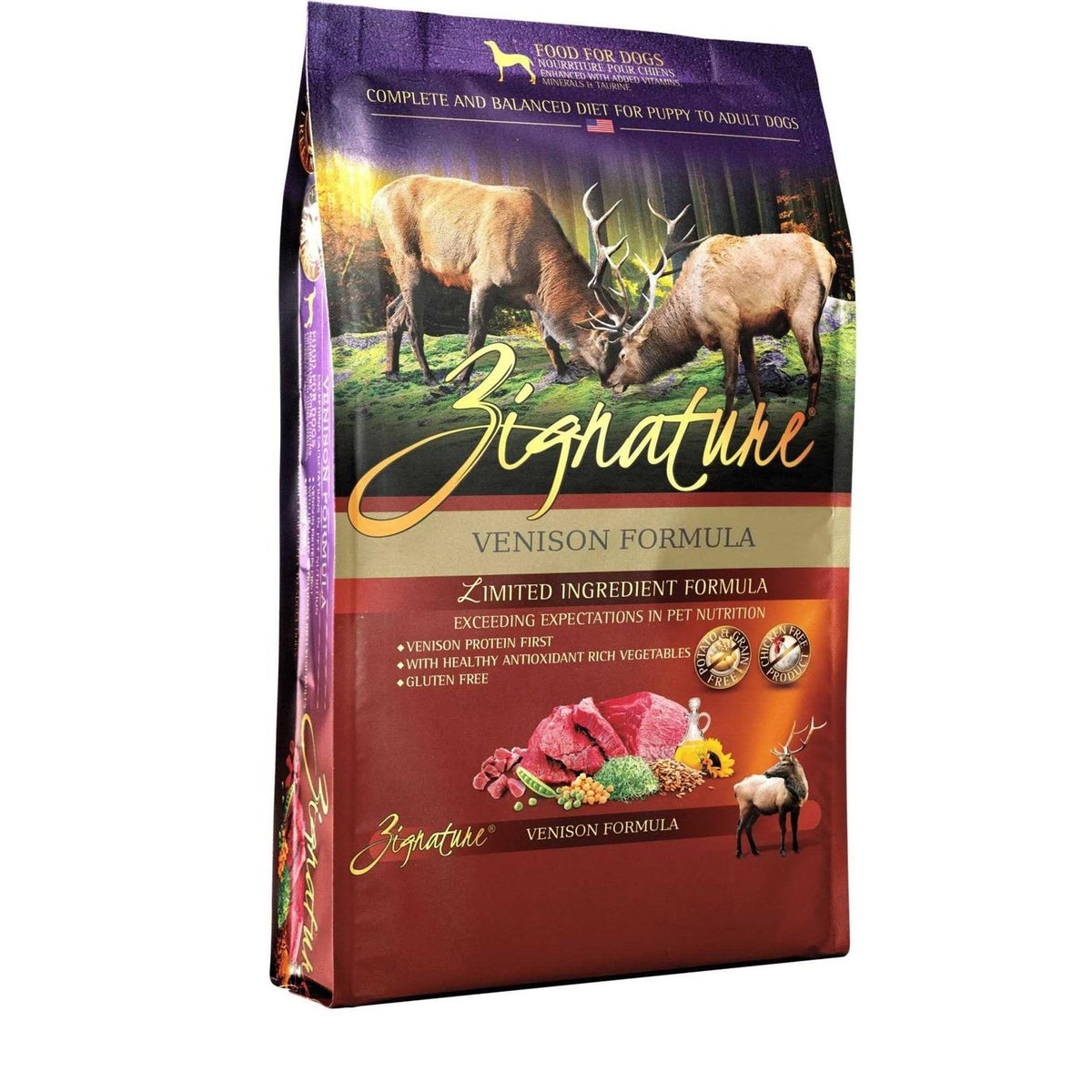 Limited Ingredient Venison Dry Dog Food W1064