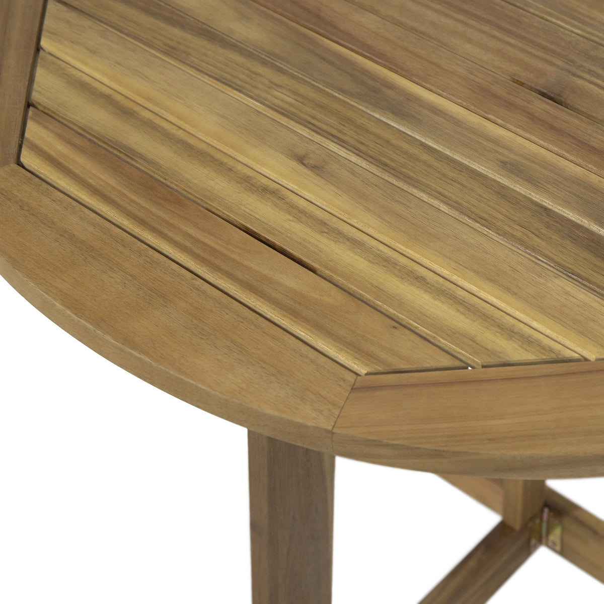 Acacia Wood Half Round Folding Bistro Table W493