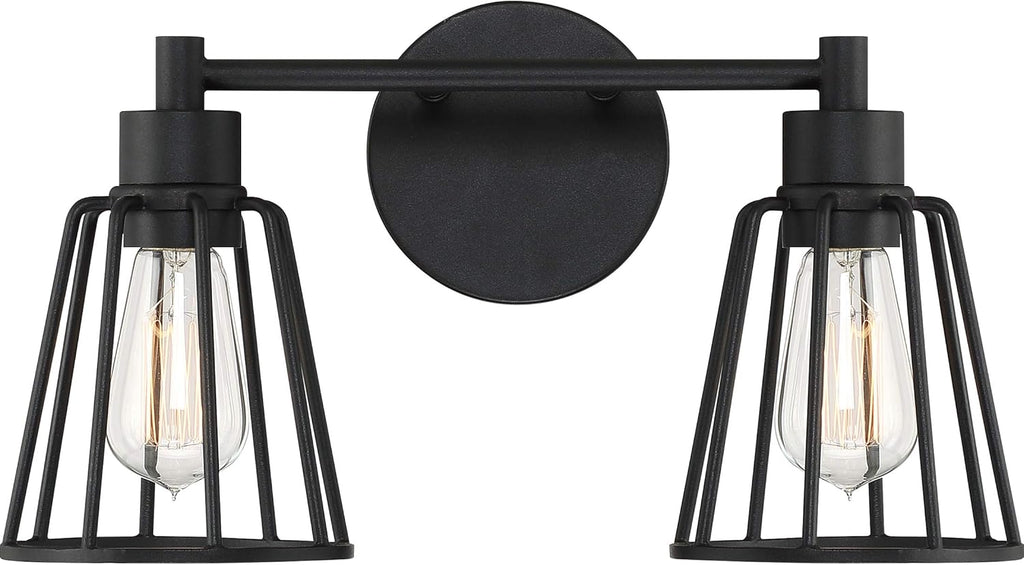 4-Light Earth Black Vanity Wall Lighting A3376