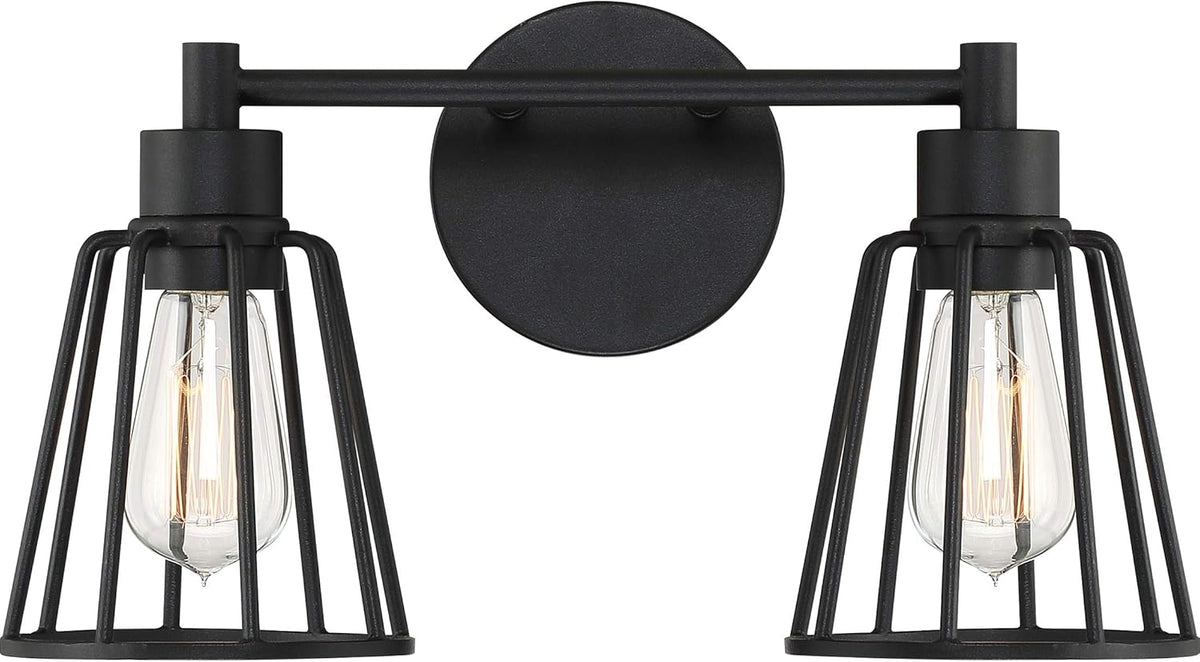 4-Light Earth Black Vanity Wall Lighting A3376