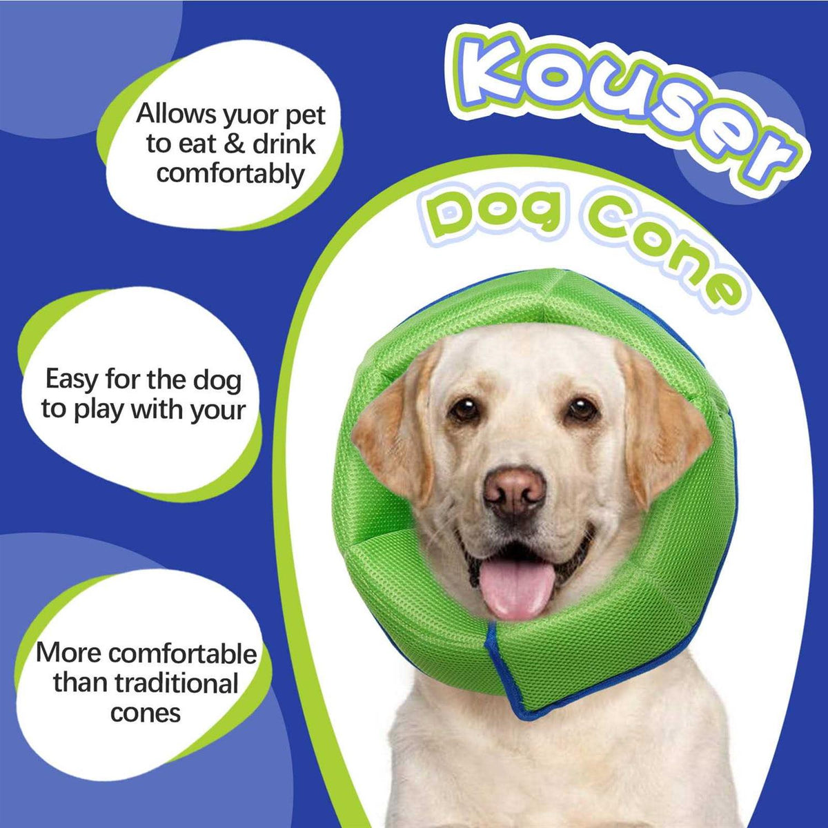 Soft Dog Cone Collar Adjustable E6161
