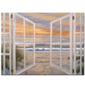 Elongated Window Giclee Canvas Art Q70202
