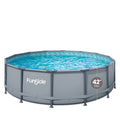 14 ft Round Metal Frame Above Ground Swimming Pool K683
