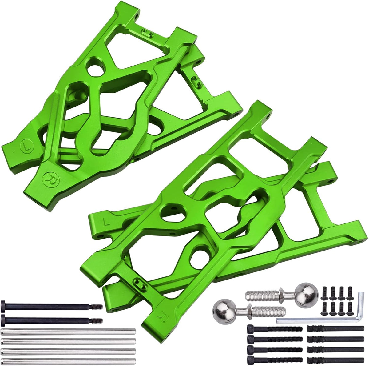 Aluminum Suspension Arms Set Front Lower & Rear Lower (Red) J26638