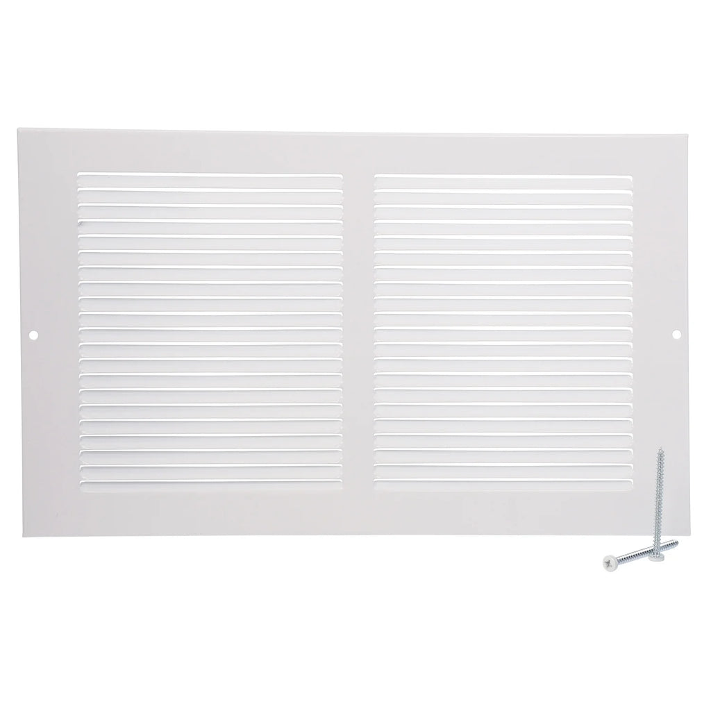 Imperial White Steel Rectangular Baseboard Return Grille U9082