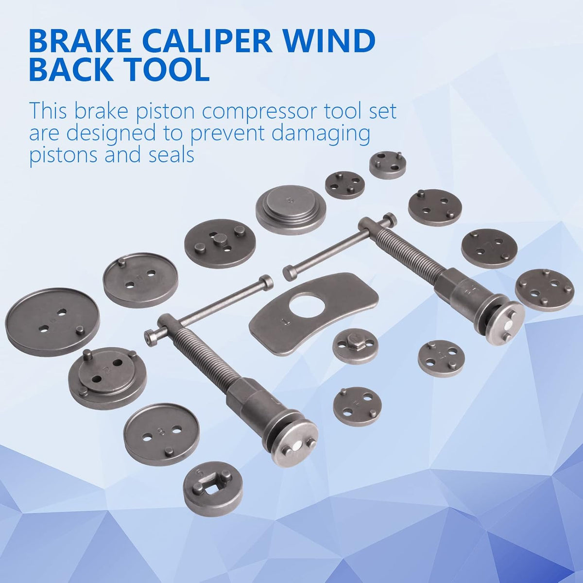 18pc Brake Caliper Wind Back Tool Kit & 8pc Brake Tool Set O175