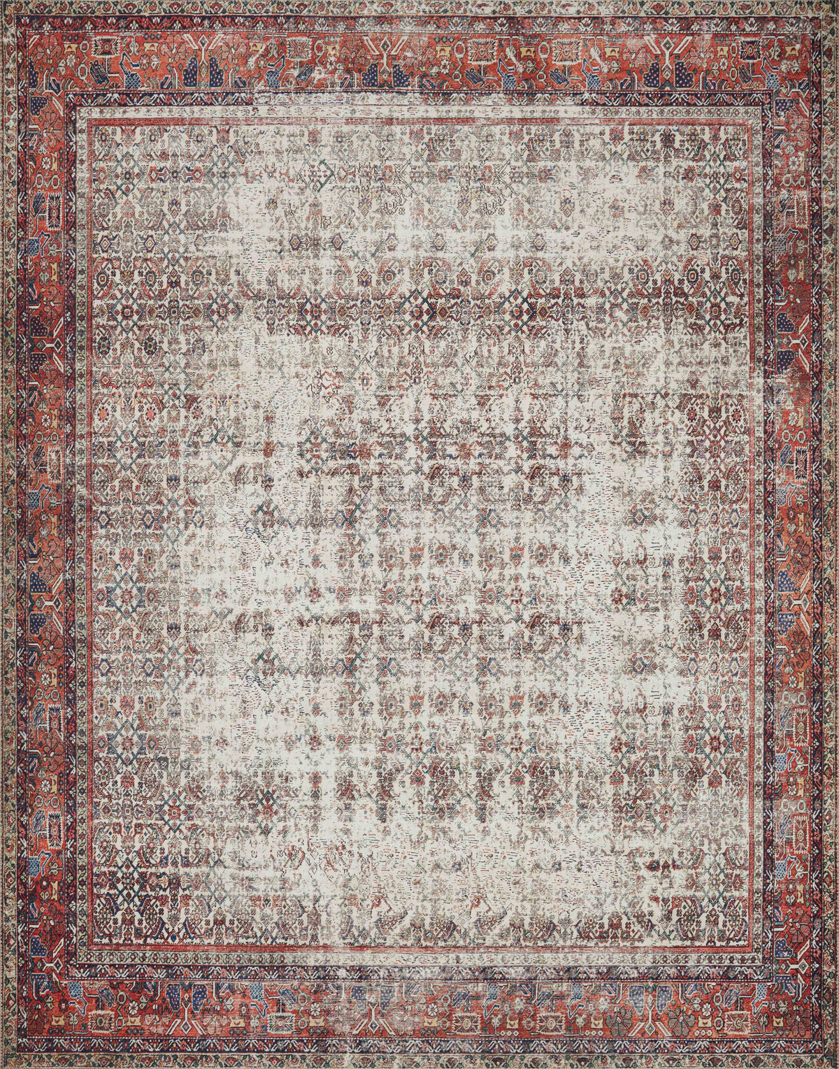 Ivory Brick Rug E112258