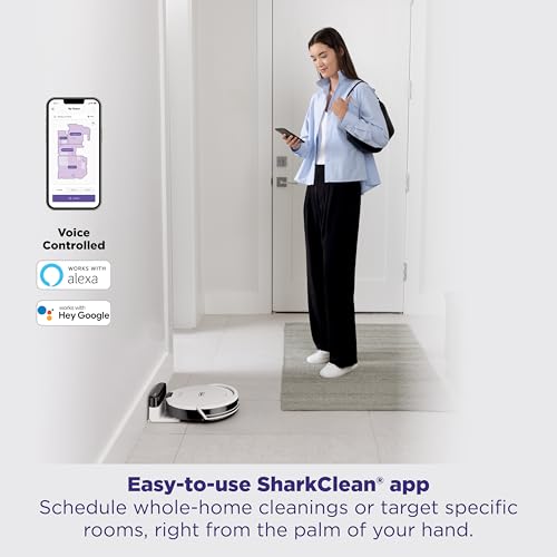 Robot Vacuum and Self-Empty Base with Bagless 60-Day Capacity, Grey F58544