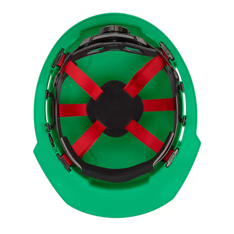 Green Type 1 Class E Front Brim Non-Vented Hard Hat 5-Pack W6915