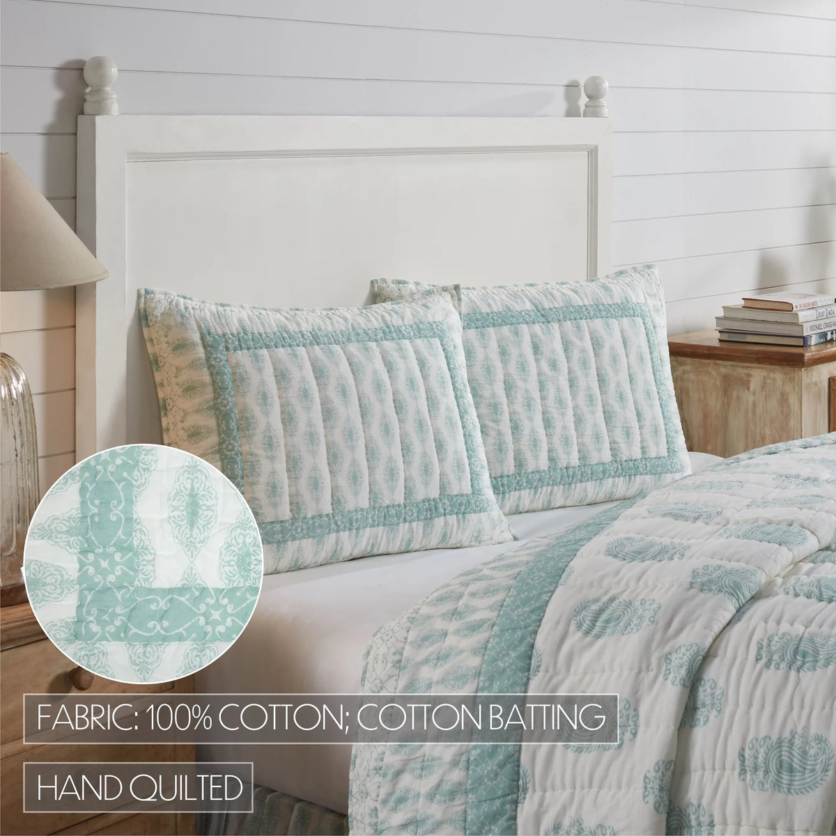 Green Boho Standard Sham 21x27 Q848