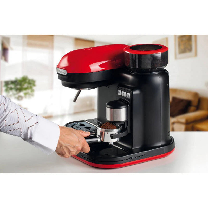 Espresso Machine with Grinder White U542369