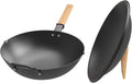 Carbon Steel Wok with Lid 12 Inch N24540