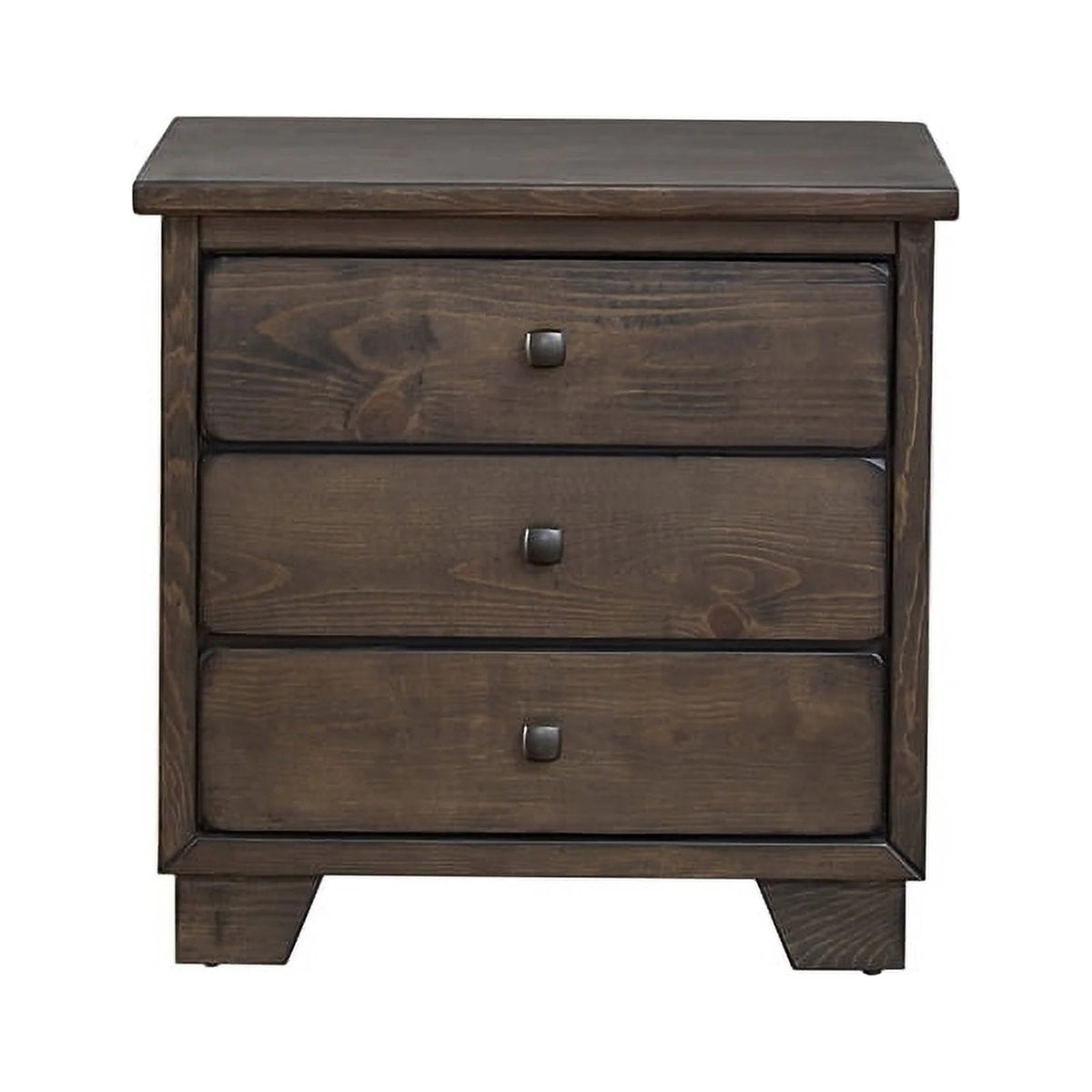 Wood Nightstand In Saddle Brown H24548