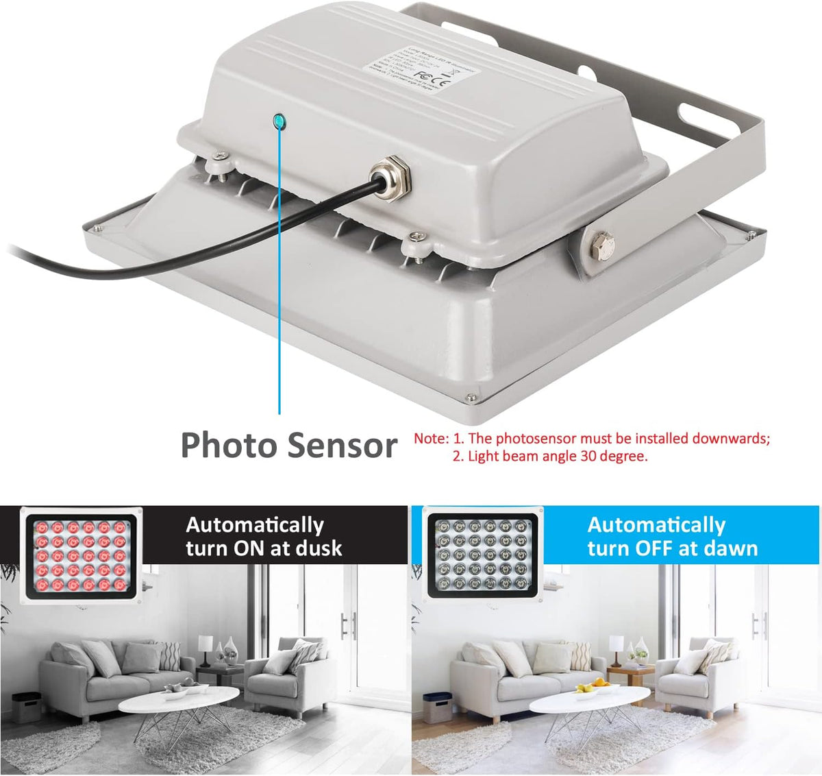 IR Illuminator 850nm 30-LEDs Waterproof Metal Housing G79671