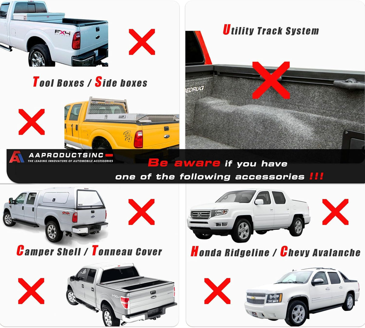 Aluminum Pickup Truck Ladder Rack with Cantilever Extension C2801