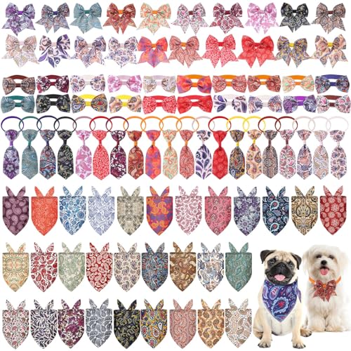 120 Pcs Washable Triangle Dog Bandanas R8382