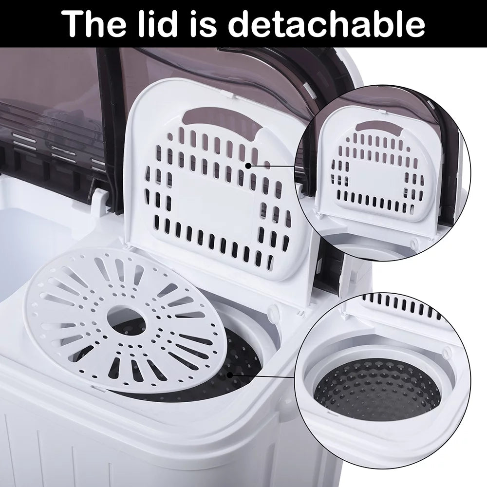 Portable Compact Semi-automatic Washing Machine T991489