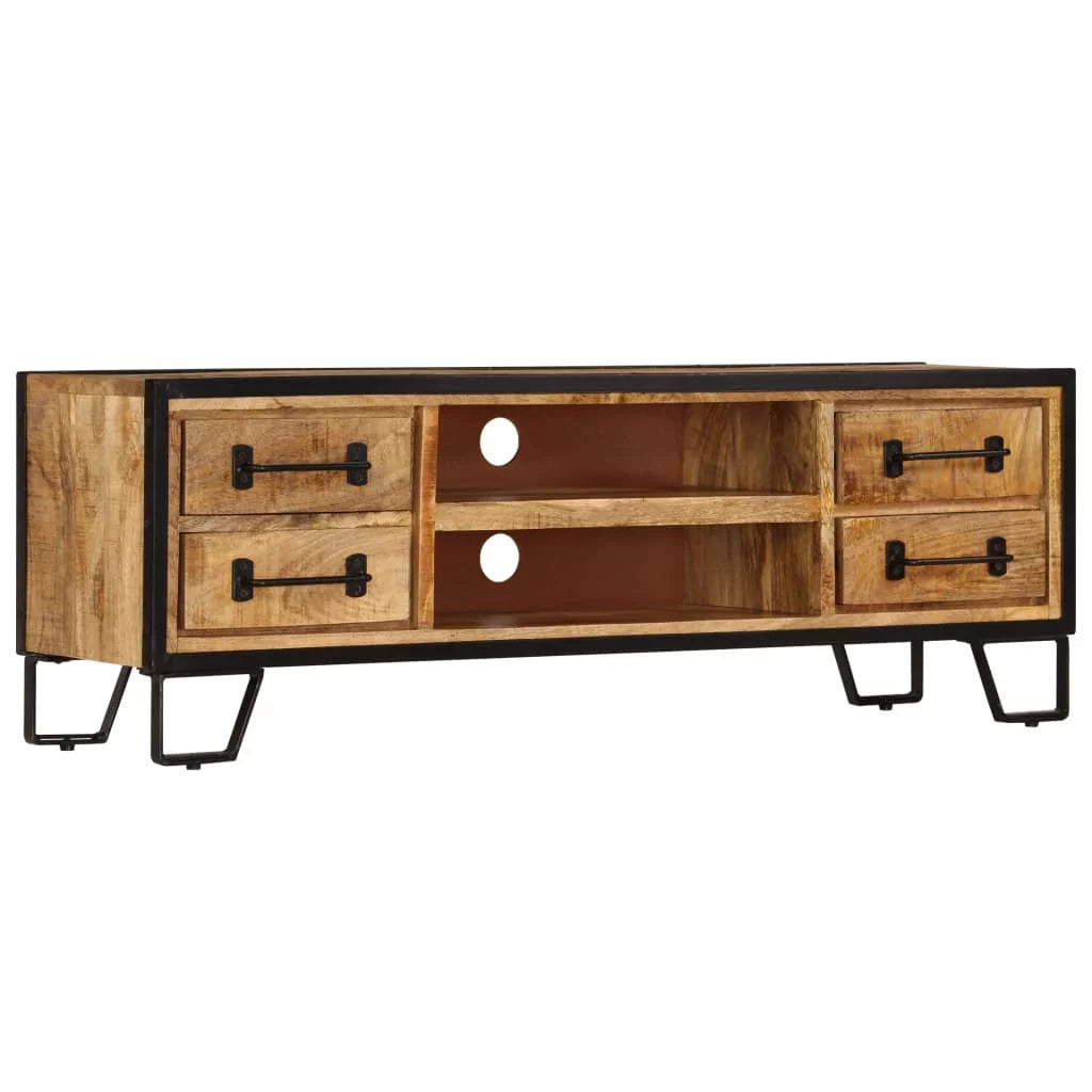 TV Cabinet with Drawers Solid Mango Wood C990