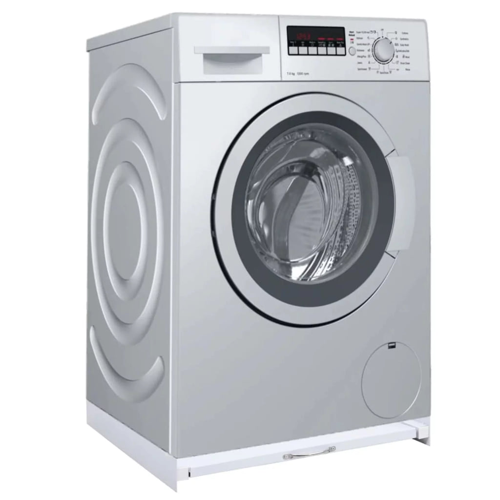 Washing and Drying Machine Pedestal with Drawers White S583