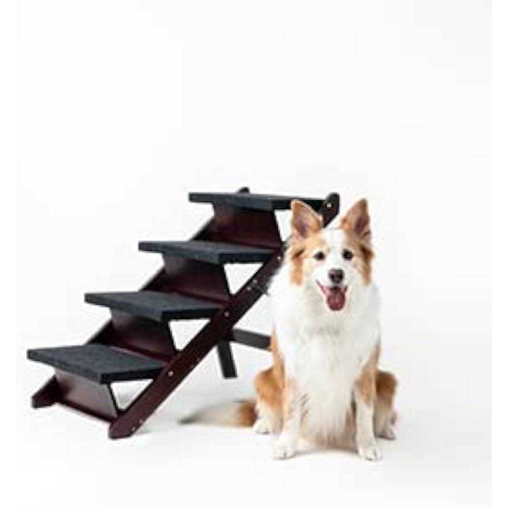 Foldable 4 Levels Wooden Pet Stairs & Ramp R17075