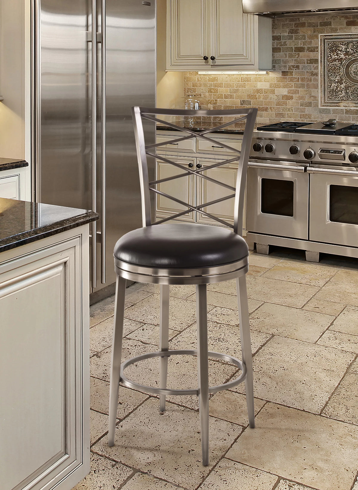 Metal Counter Height Swivel Stool K8248