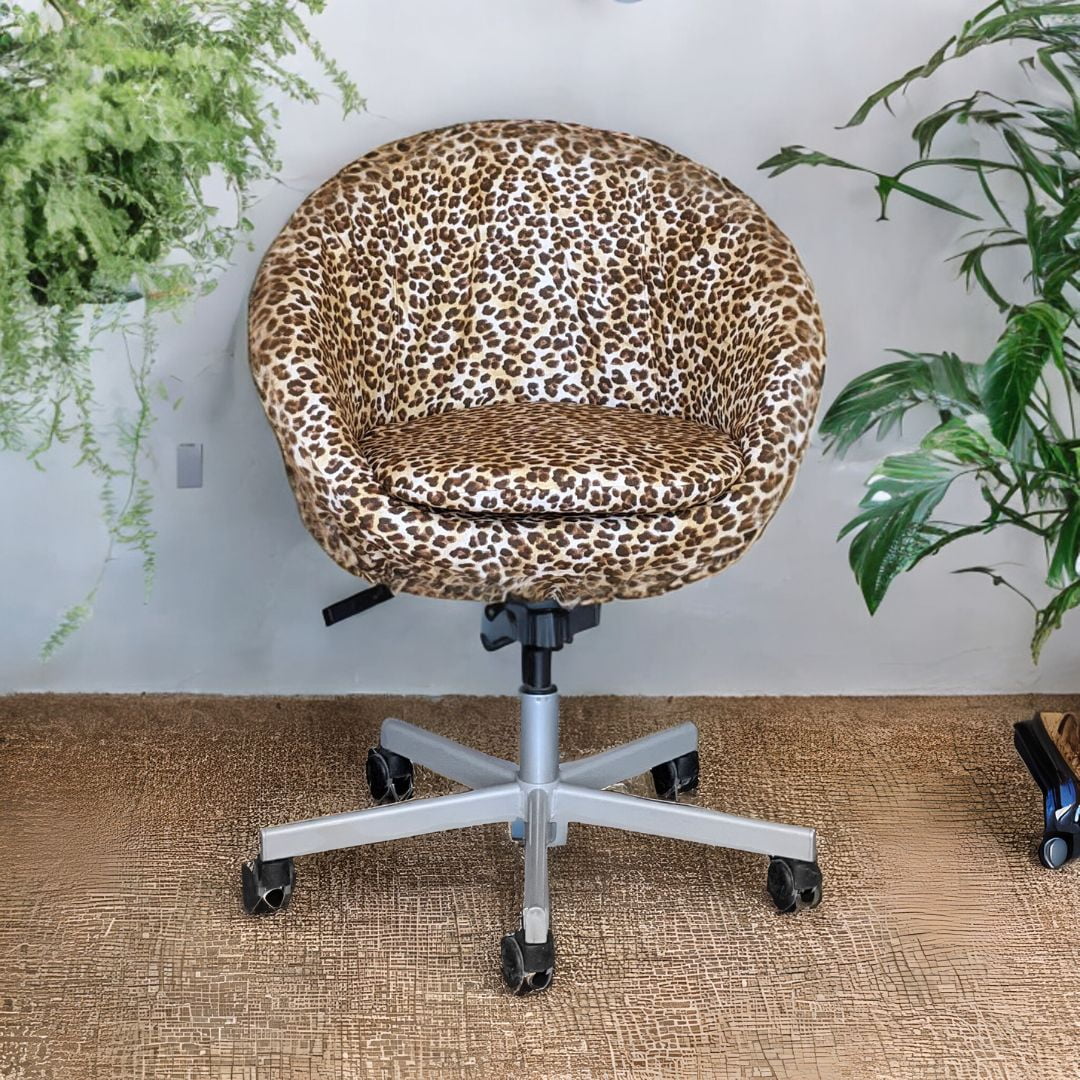 Leopard Cheetah Brown Chair Slip Cover O16677