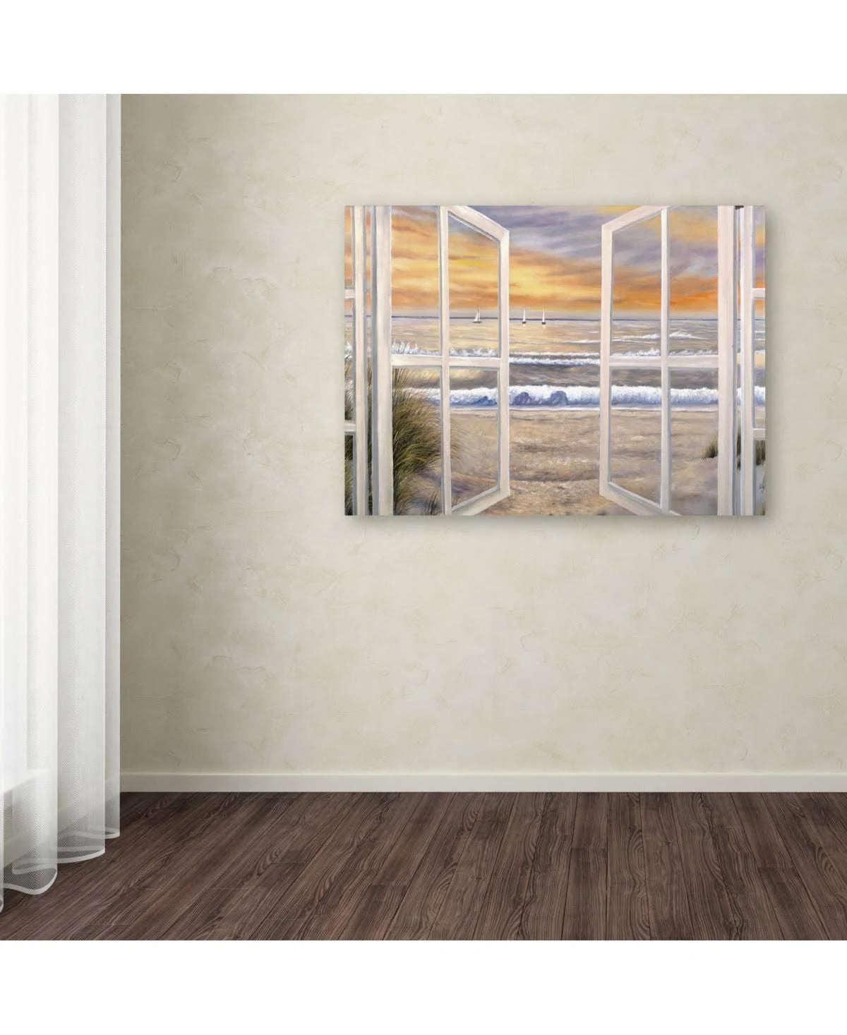 Elongated Window Giclee Canvas Art Q70202