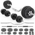 2 in 1 Adjustable Dumbbell Set with Connecting Rod M357416