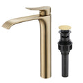 Brushed Gold Single Handle Vessel Sink Faucet C51749
