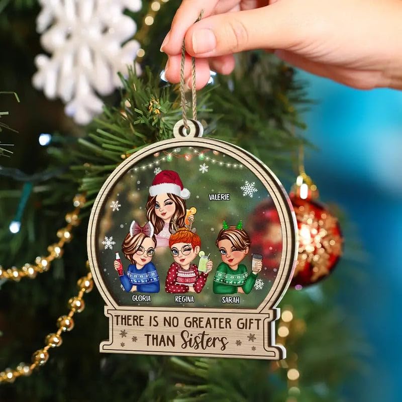 2-Layered Wooden Ornament T84498